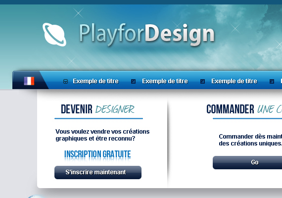Design du site internet Playfordesign.